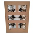 thumbnail image 4 of Décorations incassables Holiday Time, 24 unités, gris/or/argent/blanc, 4 of 4