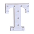 thumbnail image 1 of TopLLC Alphabet LED Letter Lights Light Up White Plastic Letters Standing Hanging A-M & on Clearance, 1 of 3