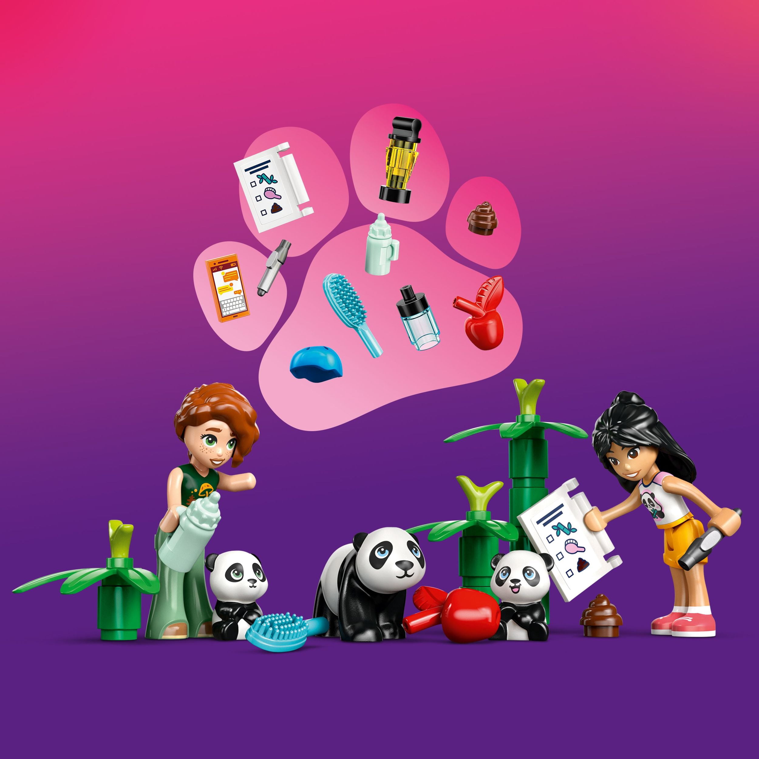 LEGO Friends Panda Sanctuary Animal Care Pretend Play Toy for Girls & Boys - Interactive Storytelling & Building Playset with Panda Toys for Kids, Ages 7+ - Gift Idea for Birthdays - 42648