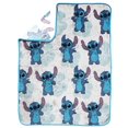 thumbnail image 4 of Lilo & Stitch 'Fleurs Tropicales' Jeté en Molleton Toucher Soie pour Enfants, 100 % Polyester, 4 of 5