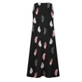 thumbnail image 3 of CHUANK Liquidation d'Économies d'Été! Robes d'Été pour Femmes en Liquidation à Moins de 10 $ Grande Taille Sans Manches Amples Robes Maxi Coton Lin Fluides Robes Décontractées avec Poches, 3 of 5