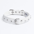 thumbnail image 1 of ATHENS Leather Dog Collar Single Row Rhinestones, 1 of 3