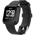 thumbnail image 3 of Navor Replacement Strap Wristbands Accessory Compatible for Fitbit Versa 2 / Fitbit Versa / Versa Lite / Versa SE Replacement Band Only [Large]- Black, 3 of 3