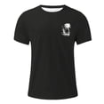 thumbnail image 3 of T-shirt Décontracté à Imprimé Graphique, Manches Courtes, Col Rond, pour Usage Quotidien, T-Shirt pour Homme à Coupe Confortable et, 3 of 3