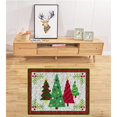 thumbnail image 2 of Christmas Latch Hook Kit DIY Rug Making Carpet Embroidery Kit Christmas Tree, 2 of 9