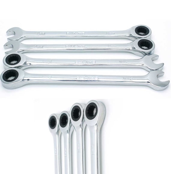 CARTTOU Outil de Réparation Combinaison à Cliquet Outil à Main Clé Ensemble Clés à Anneau Ouvert Outil de Réparation 1 Pce 8-24 mm (Taille : 6)