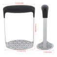 thumbnail image 3 of Cergrey Food Grade Stainless Steel Potato Masher Fruit Vegetable Mashing Tool Home Kitchen Utensil, Mashing Tool, Stainless Steel Masher, 3 of 8