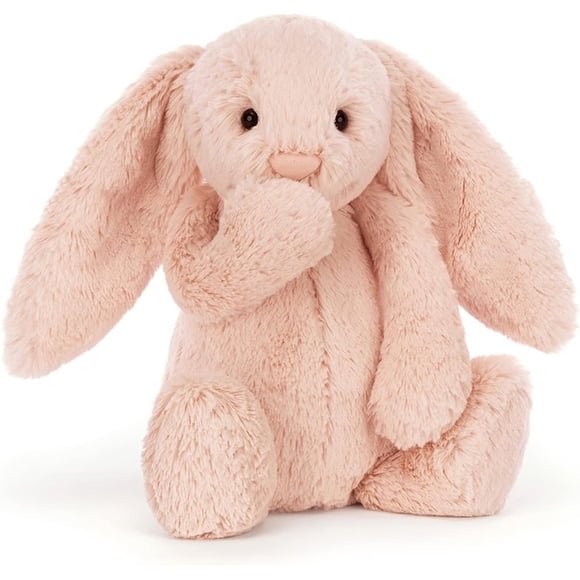 Jellycat Bashful Blush Bunny Stuffed Animal, Medium 12 inches - Rabbit and Bunny Plush Toy - Classic Children's Gift