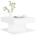 thumbnail image 2 of vidaXL Table Basse Blanche 57x57x30 cm Bois Manufacturé, 2 of 3