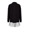 thumbnail image 5 of DPTALR Women's Fashionable Long Sleeved Button Up Collared Sweatshirt Dress, 5 of 5