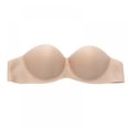thumbnail image 4 of Women Sexy Solid Lift Half Cup Brassiere Seamless Soft Invisible Bras, 4 of 10