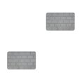 thumbnail image 1 of Maytalsory Quick-drying Bathroom Rugs Exquisite Crafted For Easy Cleaning Toilet Rugs Bath Mat Carpets Grey 2PCS, 1 of 6
