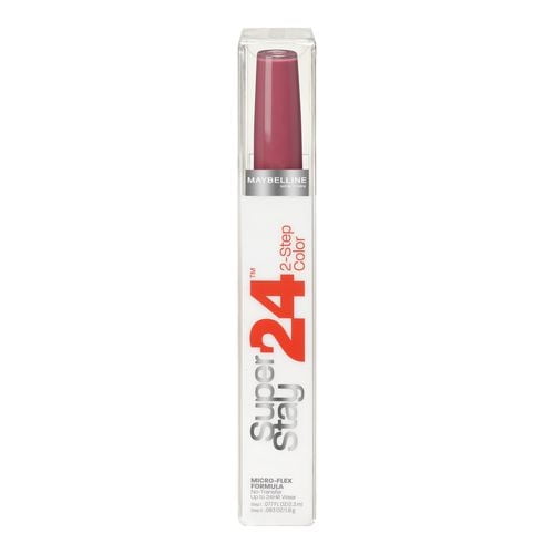Maybelline New York Superstay Rouge à Lèvres Couleur Vin Éternel, avec une Formule Longue Tenue en 2 Étapes avec Couleur pour les Lèvres Liquide et Baume Ultra-Conditionnant en tube Rectangulaire Transparent avec Marque Blanche et Rouge, Convient pour un Port Prolongé et une Rétention d'Humidité.