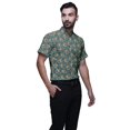 thumbnail image 2 of BESTMAN Printed Shirts For Men Short Sleeve Button Down Casual Cotton Shirt, 2 of 5