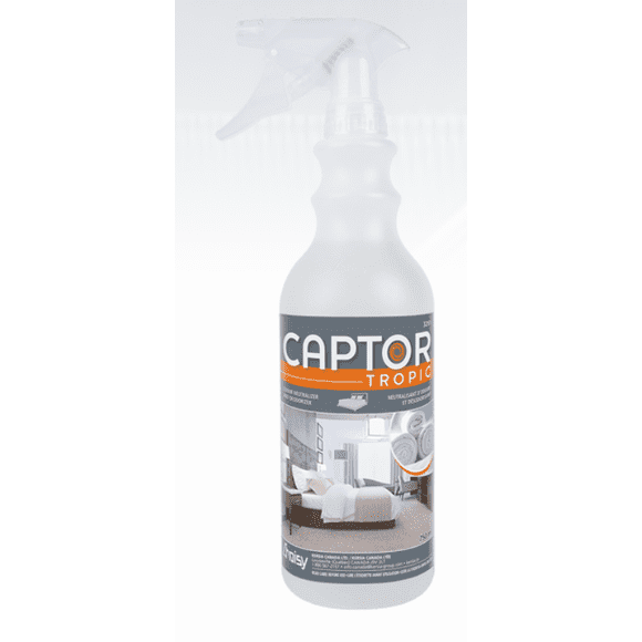 Captor Tropical, Neutralisant d'Odeurs et Désodorisant, 750 ml
