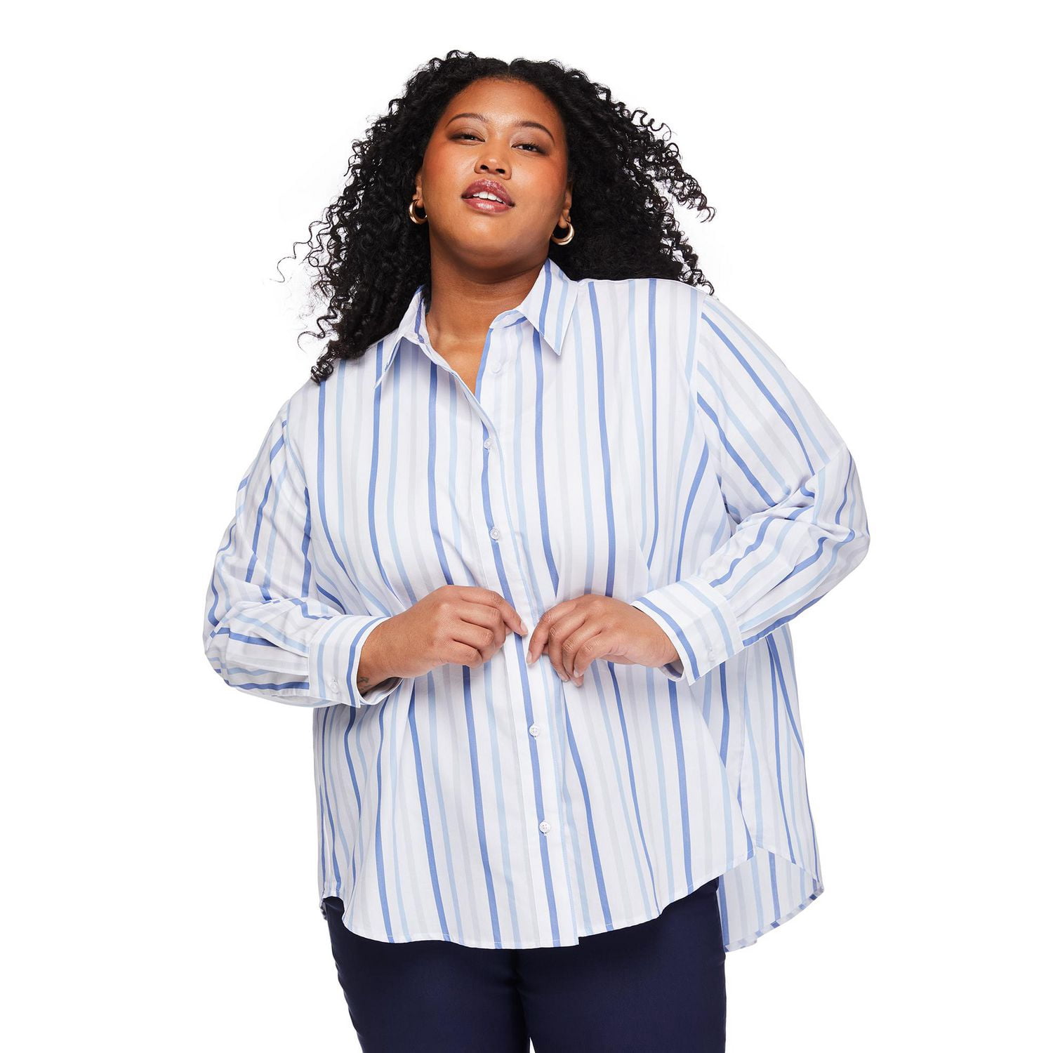 Lane Bryant Women's Plus Button-Up Shirt