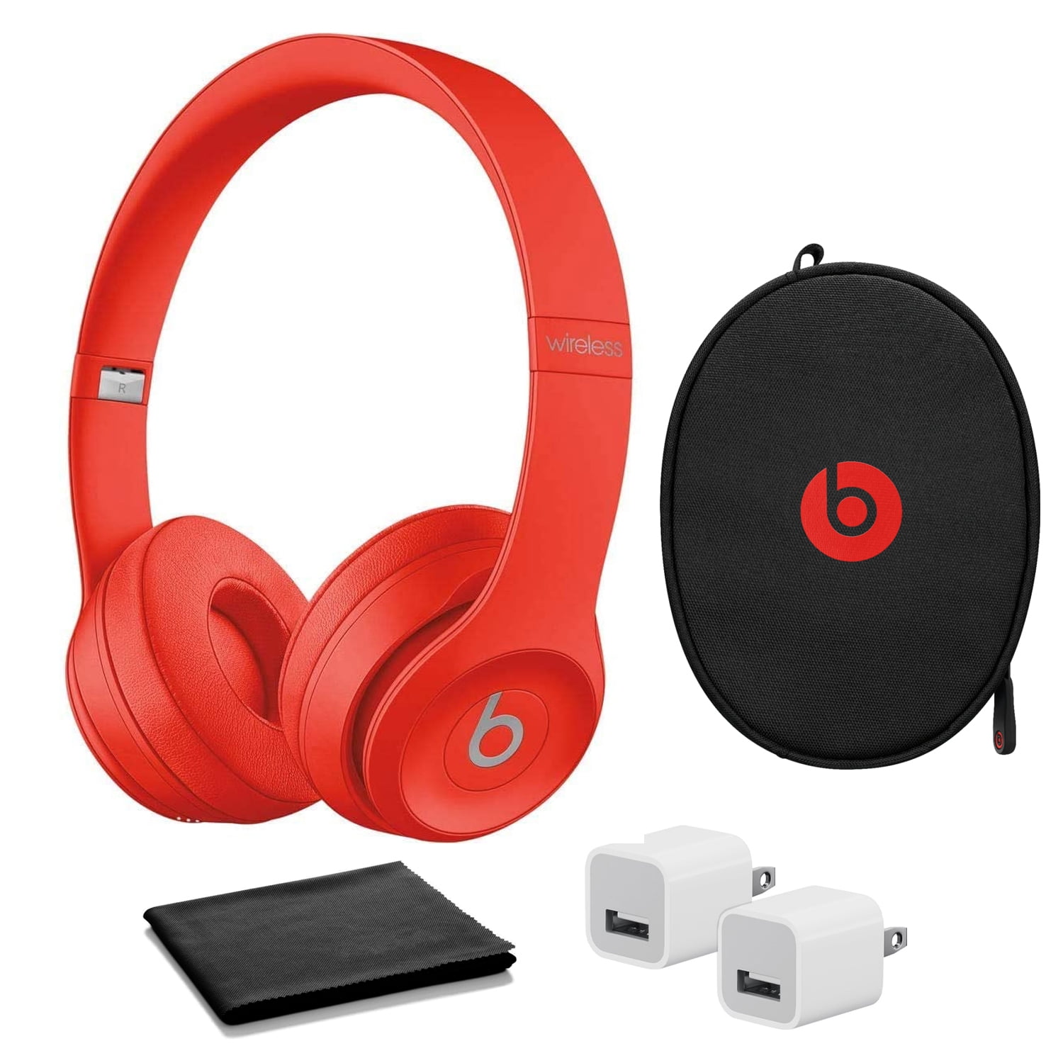 Solo 3 Wireless On-Ear Headphones - RED- with USB adapter - Walmart.ca