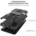 thumbnail image 3 of Moto G Pure Case, Moto G Pure Phone Case with HD Screen Protector, FYBTO for Shockproof Silicone Protective with Kickstand Hard Phone Cover for Moto G Pure (Black), 3 of 6
