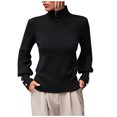 thumbnail image 2 of Dvkptbk Chandails pour Femmes Mode Décontractée Couleur Manches Longues Col Rond Chandail Vêtements en Liquidation, 2 of 9