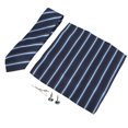 thumbnail image 3 of Cravates Bleues, Ensemble de Cravates pour Hommes Classiques à Rayures Cravates pour Hommes Grande Capacité, 3 of 12