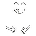 thumbnail image 2 of Clearance! Kitchen Fridge Wall Sticker, Cute Sticker Fridge Happy Delicious Face Kitchen Fridge Wall Refrigerator Vinyl Stickers Cute Home Decor 1 Set Deal of The Day Today On Sale Or Clearance #12, 2 of 4