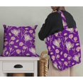 thumbnail image 5 of Soimoi Purple Rayon Fabric Leaves & Magnolia Floral Print Sewing Fabric Yard 42 Inch Wide, 5 of 5