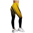 thumbnail image 1 of B91xZ Legging Taille Haute pour Femmes Entraînement Course Legging, Jaune TG, 1 of 5