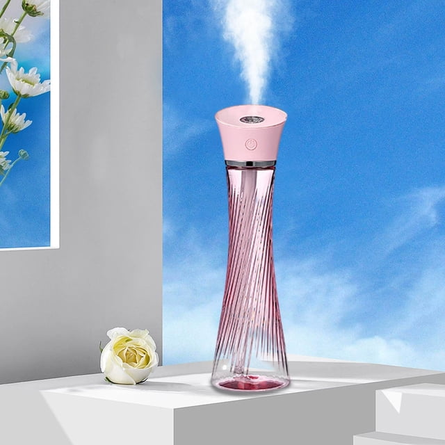 CaiYueKe USB Humidifier Portable Desktop Personal Mini Cool Mist Aromatherapy Diffuser Quiet Ultrasonic Air Moisturizer for Home Office Travel