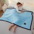 thumbnail image 1 of Kugisaki Cool Bed Blankets Soft Fuzzy Cozy Blanket Microfiber Nap Blankets, 1 of 9