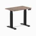 thumbnail image 1 of Desky Bureau Assis-Debout Mini Double - Noyer Naturel / 32 x 20 Pouces / Noir Mat, 1 of 10