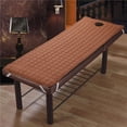 thumbnail image 2 of DOLITY 2 Pcs Drap de Matelas de Lit de Massage avec Trou Café, 2 of 8