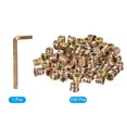thumbnail image 3 of Unique Bargains 1/4-20 x 10mm Threaded Inserts Nuts, 100 Pack Wood Insert Nuts with Hex Wrench, 3 of 5