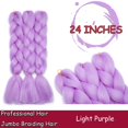 thumbnail image 2 of Ombre Jumbo Braiding Hair Extensions High Temperature Synthetic Twist Hair Multiple Colored Hair, 2 of 5