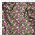 thumbnail image 4 of Soimoi Green Poly Georgette Fabric Leaves & Floral Artistic Decor Fabric Printed Yard 52 Inch Wide, 4 of 5