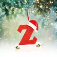 thumbnail image 3 of XZNGL Christmas Little Red Hat Letter Pendant DIY Writable Name 26 Letter Pendant 5PCS, 3 of 8