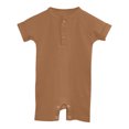 thumbnail image 1 of Timegard Baby Clothes Newborn Infant Ribbed Short Sleeve Rompers Onesie Summer Comfy Toddler Clothing, 1 of 5