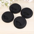 thumbnail image 4 of 4 Pcs Couvercles de Tasse à Café en Silicone Réutilisables Couvercles de Tasse de Voyage Anti-Poussière (Noir), 4 of 9