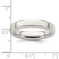 thumbnail image 2 of 925 Sterling Silver 4mm Bevel Edge Size 11 Band Ring, 2 of 2