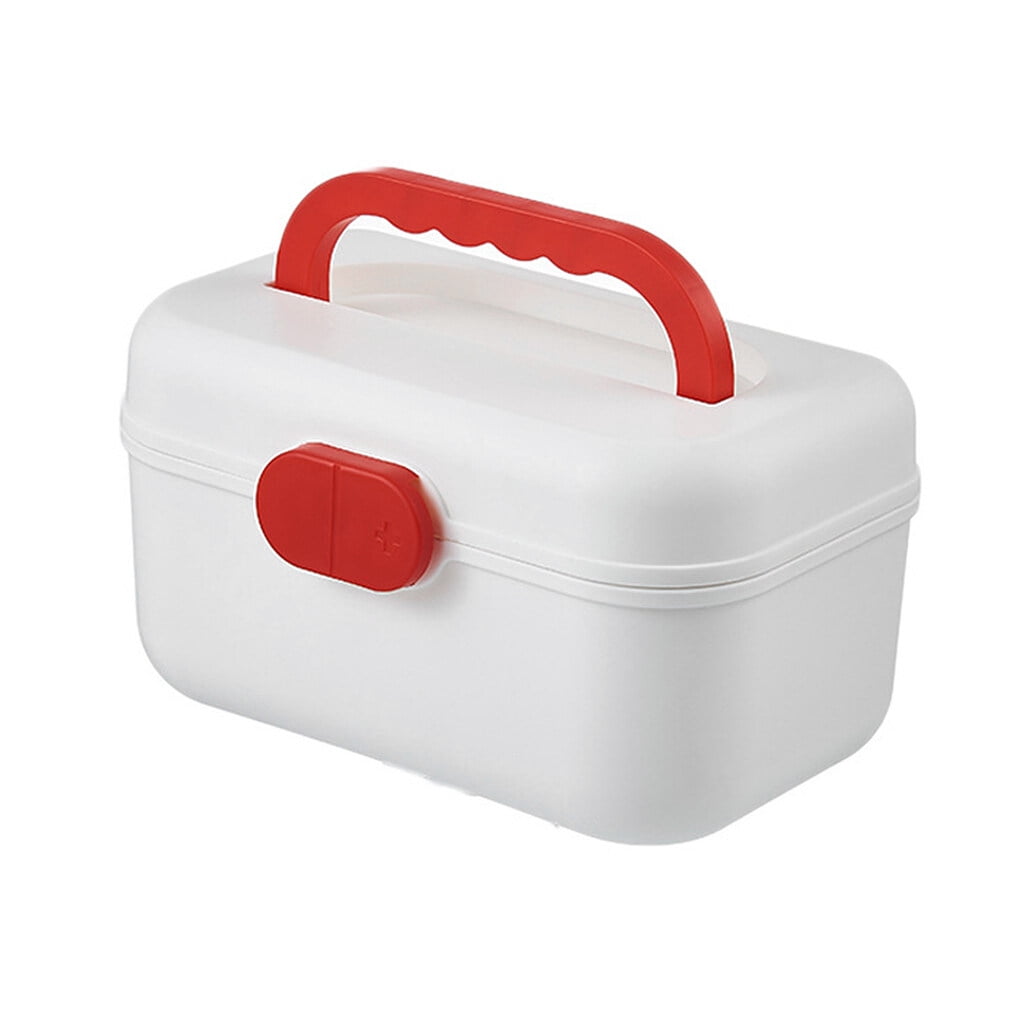 Household Pills Storage Boxes Bandage Layers Bandage Thermometer Thermometer Portable Carrying Cases Indoor Outdoor Organizer Hiking Dustproof Container