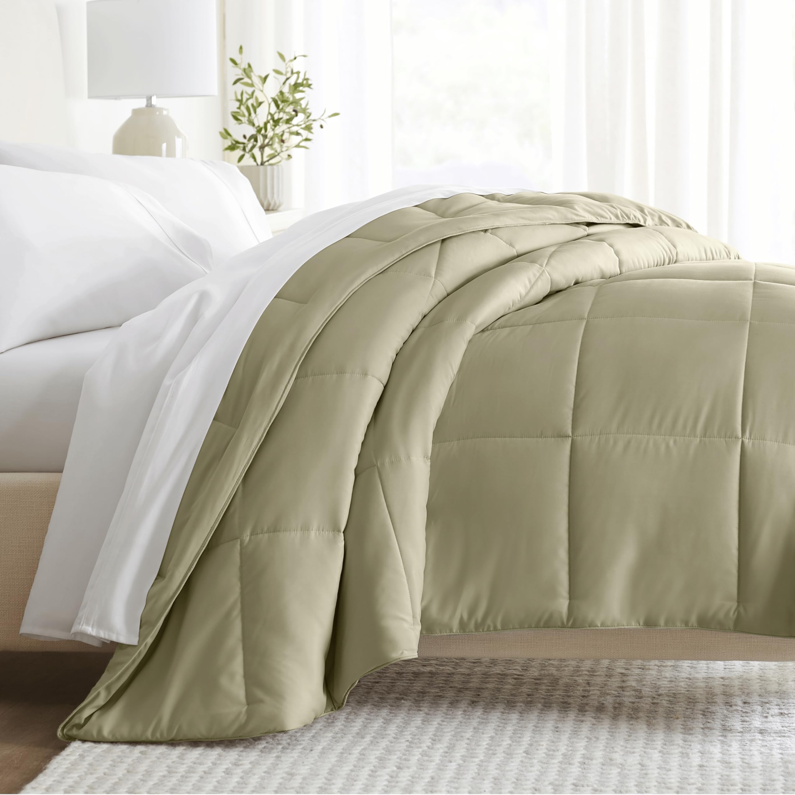 Linen Market Twin Comforter (1 Piece - Sage) - Bring Luxury Home with Our Soft and Lightweight Down Alternative Comforters Twin Size - Can Also fit as Twin XL Comforter