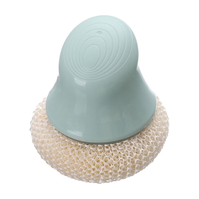 Multifunctional Kitchen Dishwashing Sponge Scrubber With Ergonomic Handle For Efficient Pot Plate And Utensil Cleaning