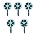 thumbnail image 1 of facefd 1/2/3/5 Dido 5pcs Storage Hooks Lemon Shape Wall Hangers Waterproof Sticky for Kitchen Bathroom Blue 1 Pc, 1 of 6