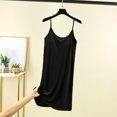 thumbnail image 2 of Timegard Robe de Nuit pour Femmes Col en V Sans Manches Courte Chemises de Nuit Douces et Confortables Couleur Unie Robe de Maison, 2 of 4