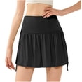 thumbnail image 1 of Besolor Jupe de Tennis pour Femme Plissée Taille Haute Jupe-Short de Golf d'Été Fluide Entraînement Sport Mini Jupe-Short avec Short, 1 of 7