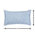thumbnail image 1 of Taie d'Oreiller en Coton Ashton, Bleu - Taille Très Grand, 1 of 1
