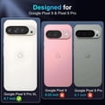thumbnail image 5 of KOMI for Google Pixel 9 Pro XL Case with [2 Pack] HD Screen Protector + Slide Camera Cover, 360° Rotation Ring Kickstand [Military Grade] Shockproof Protective Phone Cover for Pixel 9 Pro XL, Black, 5 of 5