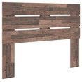 thumbnail image 1 of Signature Design by Ashley Neilsville Butcher Block Tête de Lit à Panneaux, Grand Lit, Brun, 1 of 2