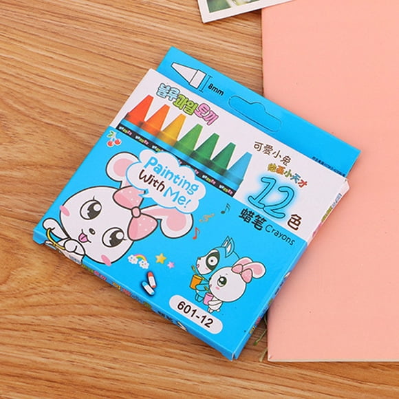 Huayishang Multicolor Non-Toxic Wax Crayon Kids Creative Graffiti Painting Drawing Pens