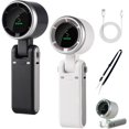 thumbnail image 1 of Regularlyk Portable Handheld Turbo Fan, N607 Handheld Turbo Fan, 5 Gear Portable Handhelds Fans, Foldable USB Rechargeable HandheldFan for Outdoor Activities, Travel, Working (Black+White Set), 1 of 8