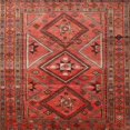 thumbnail image 1 of Ahgly Company Indoor Square Traditional Orange Southwestern Area Rugs, 8' Square, 1 of 6